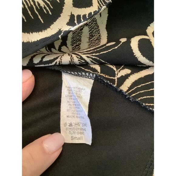 AKIRA CHICAGO BLACK LABEL BLACK FLORAL PRINT FAUX WRAP MINI DRESS S - Picture 9 of 9